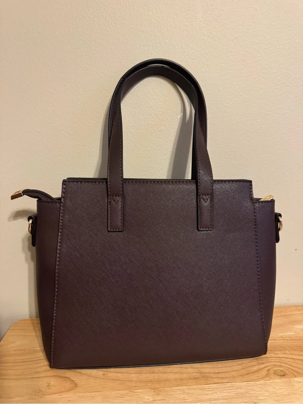 Montana West Coffee Satchel tote Saffiano crossbody bag